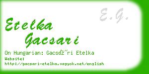 etelka gacsari business card
